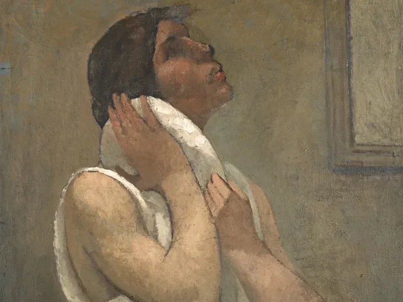 1876-Julio González - Donna alla toeletta